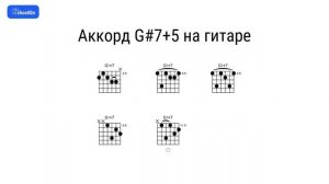 Как играть аккорд G#7+5 на гитаре и фортепиано
