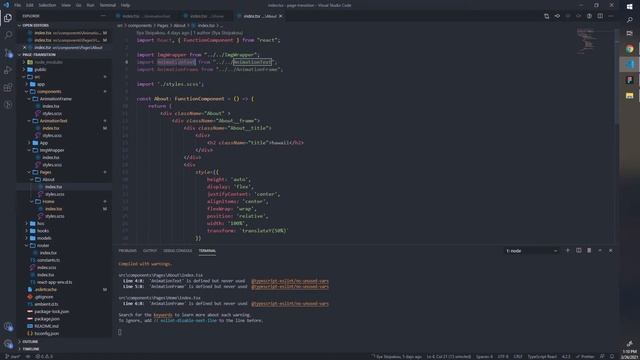 React-router анимация перехода между страницами используя React, React-Spring и JavaScript