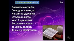 313 О Слово дорогое