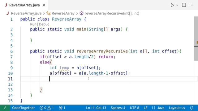 How to Reverse an Array using Recursion in Java (Recursive Array Reversal)