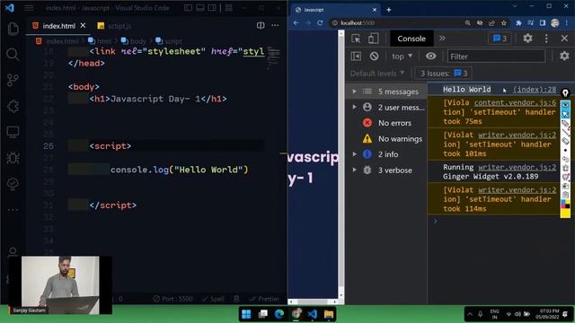 Day 1 | Introduction and Data Types | Free JavaScript Programming Essentials Bootcamp (5 Days)