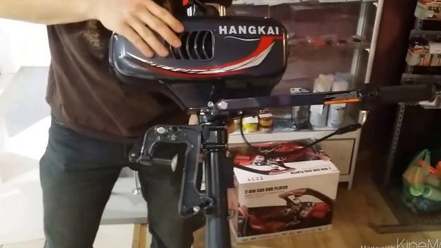 Двухтактный подвесной лодочный мотор HANGKAI M3.5 HP смотреть онлайн