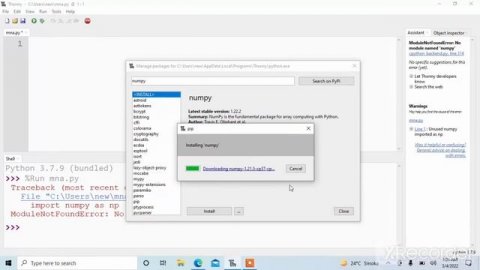 Install NumPy on Thonny.#thonny #numpy # numpyonthonny