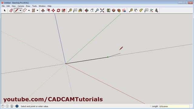 SketchUp Draw Line at Angle