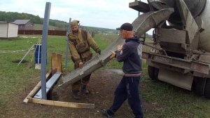 Делаем забор на даче!!