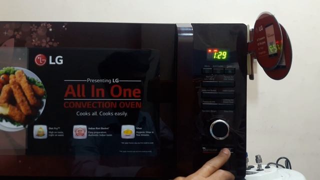 how to use LG 32 liter convection microwave model MC3286BRUM full demo смотреть онлайн