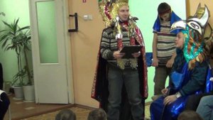 Танец бога "Ра" и "Анубиса" на весенней смене :)