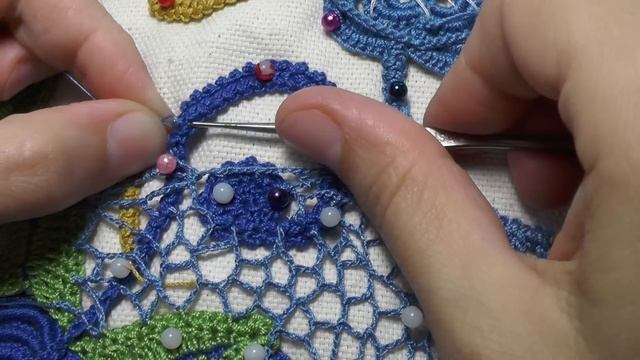 Урок вязания СЕТОЧКИ в ирландском кружеве.Lesson crochet mesh in Irish lace.