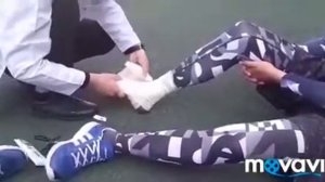Оказание первой помощи на футболе
