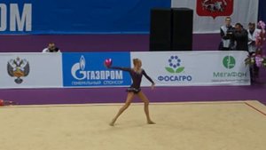 Кудрявцева Яна,мяч Kudryavtseva Yana Russia MOSCOW R. G. GRAND PRIX  20.02.2015