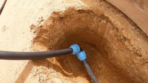 Подготовка площадки под беседку и дальнейшее цементирование