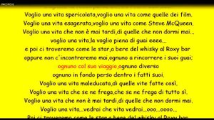 VASCO ROSSI Vita spericolata con testo