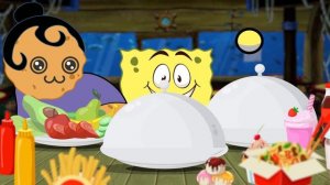 PREGNANT MUKBANG ANIMATION! SPONGEBOB GOOD FOOD vs BAD FOOD! Fire, Air Challenge – Complete Edition