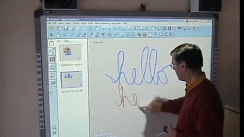 IQBoard Interactive Whiteboard Writing.wmv