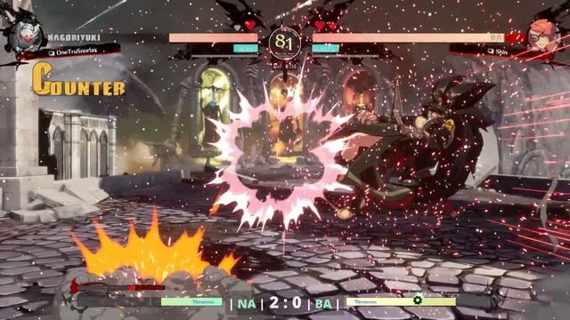 GGST ▰ OneTruSnorlax (Nagoriyuki) vs Shin (Baiken). Guilty Gear Strive High Level Gameplay