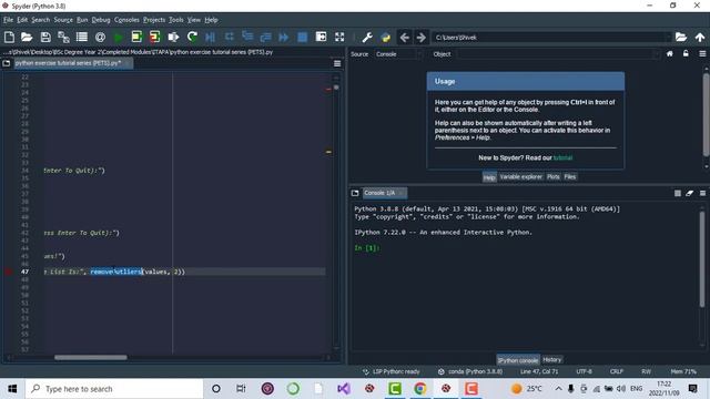 Python Exercise Tutorial Series | Exercise 52