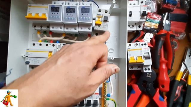 Сборка Электрощита 'MAKEL'. Система Заземления TN-C-S. Шина ГЗШ - в Щите Учёта. Три Фазы. 15 кВт.