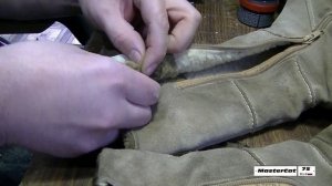Разрезаем голенище ( Ремонт обуви ) shoe Repair
