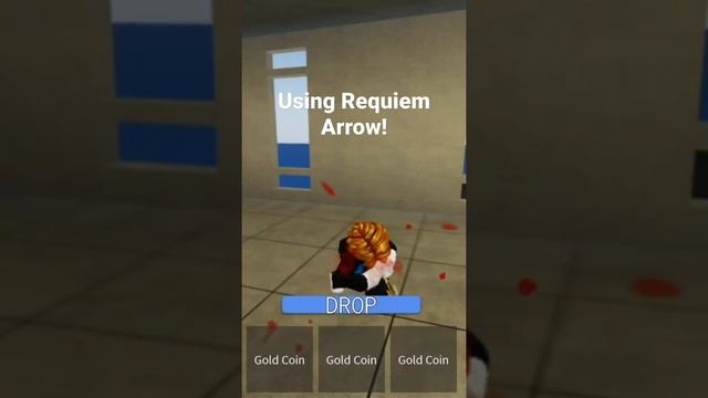 Using Requiem Arrow! | YBA #roblox #yba #requiem #ybaroblox #shorts