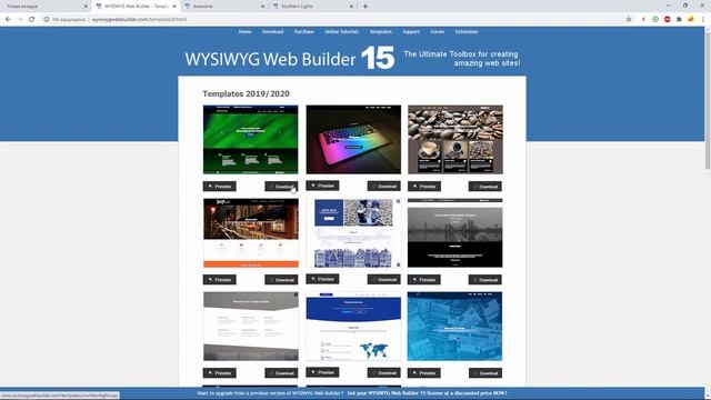 WYSIWYG Web Builder — бесплатные адаптивные шаблоны. Где скачать, как установить. смотреть онлайн