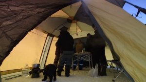 Шатер maverick lego. Зима, второй год эксплуатации