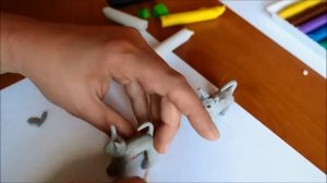 Кошка? из пластилина. Пошаговая лепка котиков?