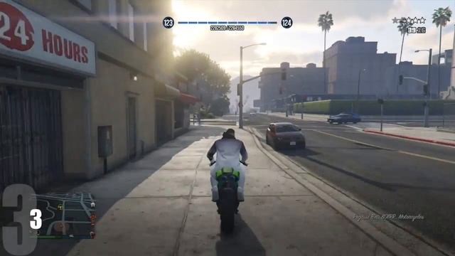 GTA 5 - How many stores can I rob on a motorbike? смотреть онлайн