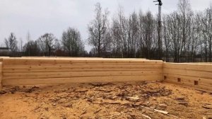 8х7+3  баня 1,5 этаж лапа полу лафет