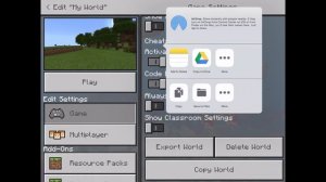 How to Export/Import a World in Minecraft: Education Edition on iPad