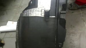 Процесс шумоизоляции колёсных арок Honda CR V