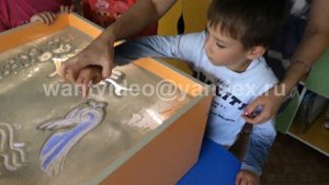Рисование песком в детском саду