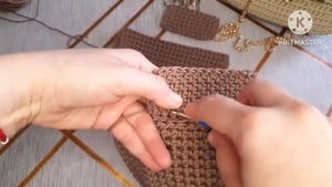 МИНИ СУМОЧКА ИЗ ПОЛИЭФИРНОГО ШНУРА 2ММ