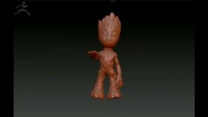 Zbrush 4R7 обзор модель Енот Ракета