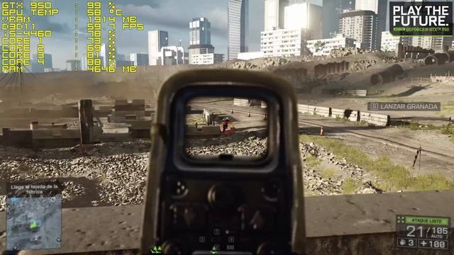Battlefield 4 on NVIDIA GeForce GTX 950 Gameplay смотреть онлайн