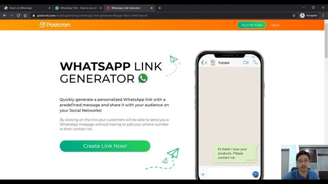 How To Create Your Own WhatsApp Link With Custom Message | WhatsApp Link Generator