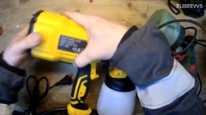 обзор электрического краскопульта  DEKO DKSCX01 и его сравнение с BOSCH PFS 55