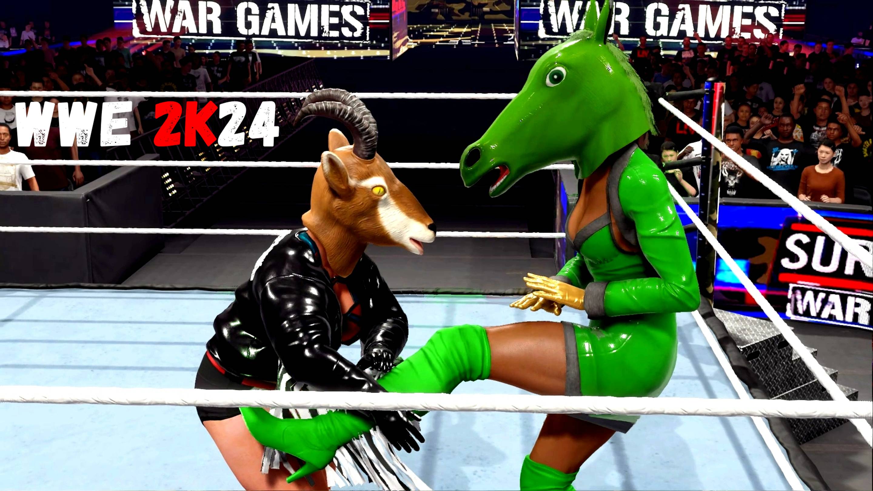 WWE 2K24 ONE ON ONE/EXTREME RULES - GREEN HORSE VS KOZA