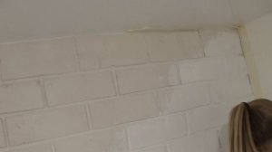 Имитация кирпичной стены окончательный вариант. Легкий способ сделать своими руками.