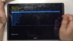 Как выйти из режима восстановления на ACER Iconia One 10? Выключение рекавери мода на ACER B3-A40
