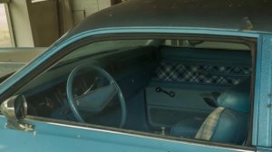 Заброшенный автосалон полностью заполнен классическими автомобилями.