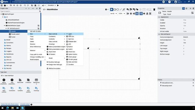 FactoryTalk® Optix™ Getting Started - The Containers Concept смотреть онлайн