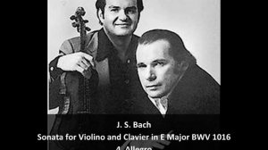 J. S. Bach - Sonata for Violin and Clavier in E Major BWV 1016 - 4.Allegro (4/4)