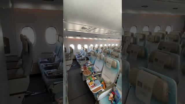 В шикарном самолете Airbus A380 Emirates, часть 1: Эконом и премиальный классы