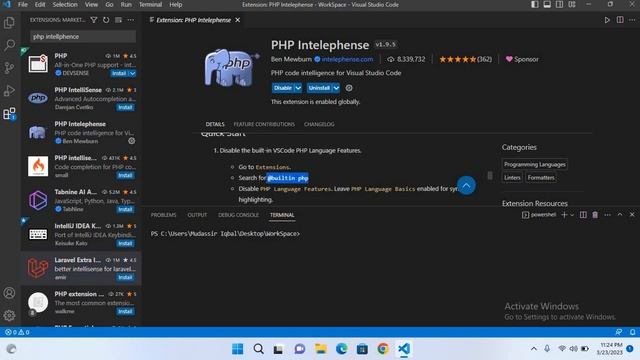 How to Run PHP using Visual Studio Code Without XAMPP