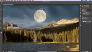 Adding a Moon to your Landscape using Photoshop Blending Options