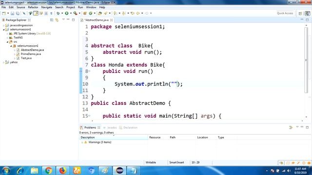 Java Abstraction with examples смотреть онлайн