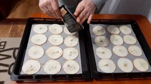 Как приготовить яблочные чипсы. Полезные чипсы. Очень хрустящие.