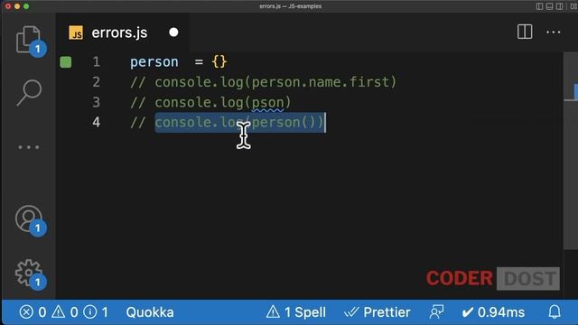 JS common error | Cannot read property of undefined | JavaScript in Hindi - 59 #javascript #reactjs