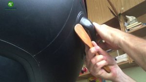 Приклеиваю ручки, кольца, держатели весел к лодке ПВХ