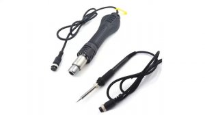 Электрический паяльник 800W. Цифровая паяльная станция 2 в 1